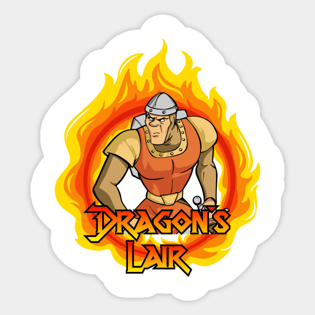 Dragon's Lair Sticker by Vault Emporium